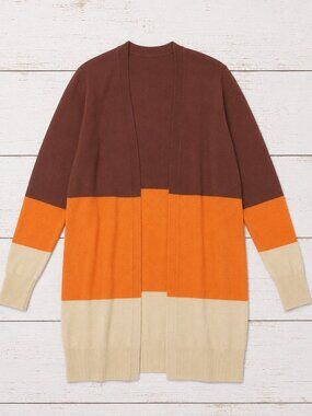 Women's Open Front Soft Cardigan One Size Fall themed
